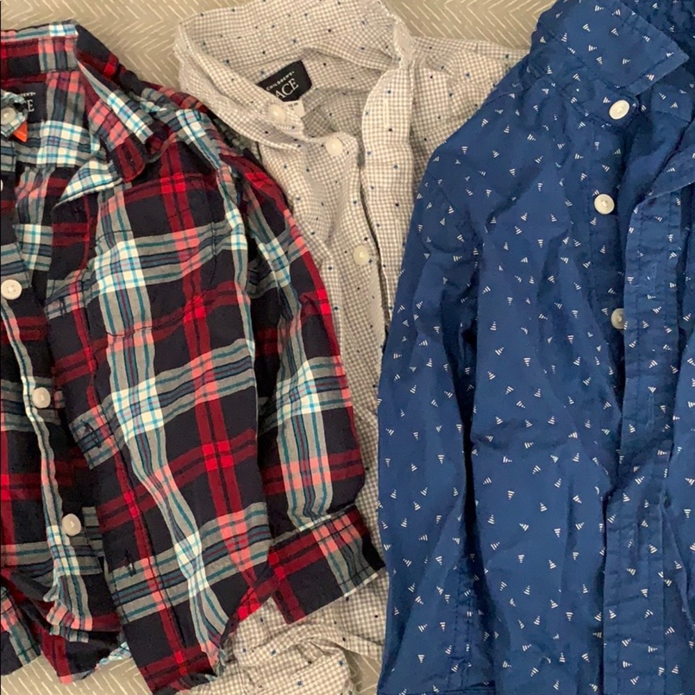 3 button down shirts toddler